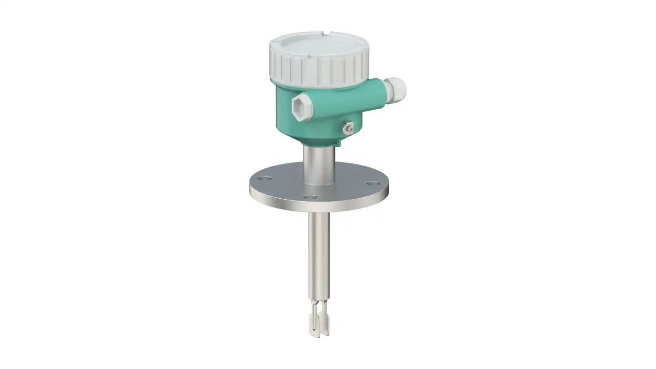 Reliable level limit detection with Vibracon LVL-M4 with tube extension, Pepperl+Fuchs Reliable level limit detection with Vibracon LVL-M4 with tube extension, Pepperl+Fuchs