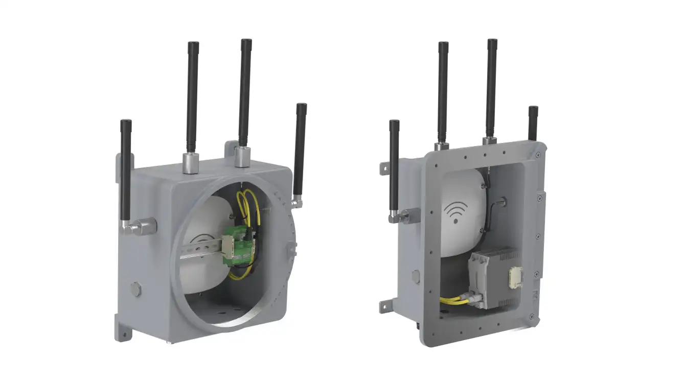 Ex d wireless access point solutions for Zone 1/21 hazardous areas Ex d wireless access point solutions for Zone 1/21 hazardous areas