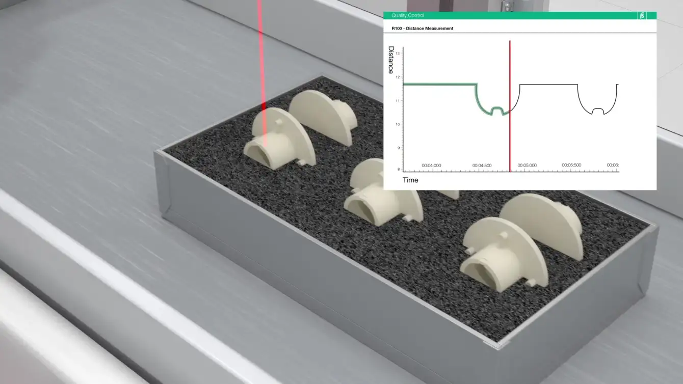 Due to their extremely precise light spot, the R10x series detect the smallest notches Due to their extremely precise light spot, the R10x series detect the smallest notches