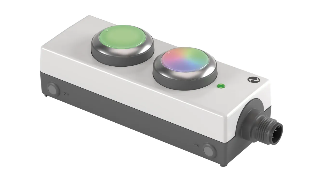 Push button box with IO-Link Push button box with IO-Link