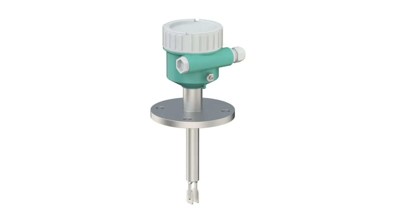 Reliable level limit detection with Vibracon LVL-M4 with tube extension, Pepperl+Fuchs Reliable level limit detection with Vibracon LVL-M4 with tube extension, Pepperl+Fuchs