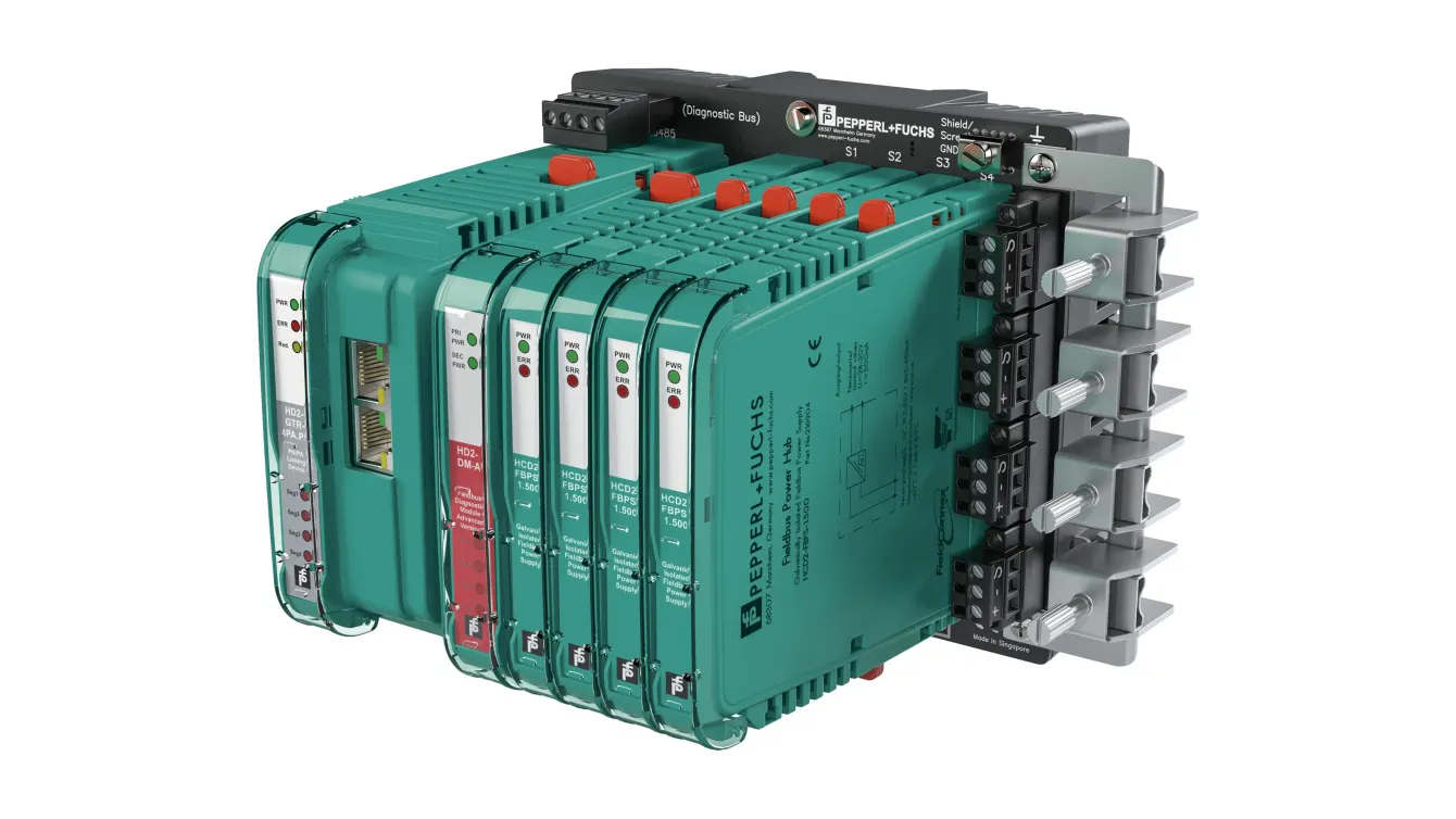 PROFIBUS Power Hub connects and powers field instrumentation with PROFIBUS PA PROFIBUS Power Hub connects and powers field instrumentation with PROFIBUS PA