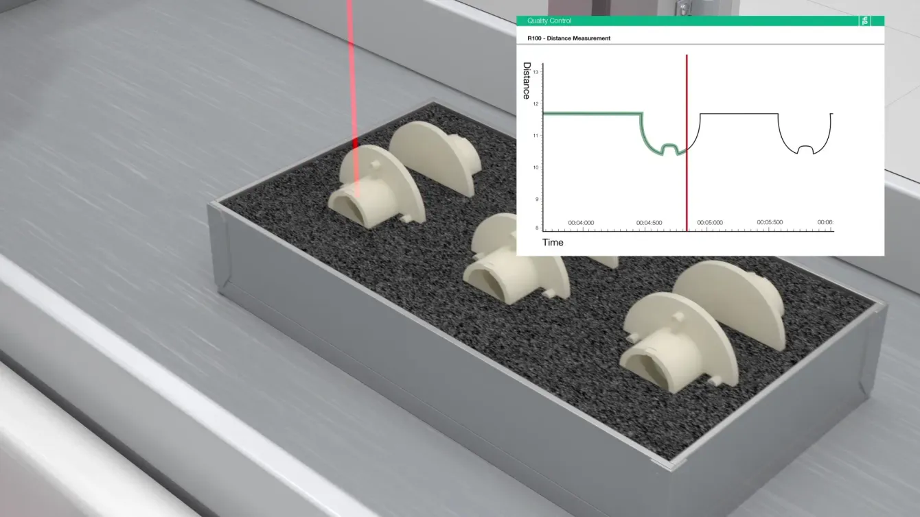 Due to their extremely precise light spot, the R10x series detect the smallest notches Due to their extremely precise light spot, the R10x series detect the smallest notches