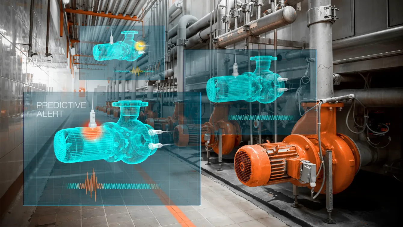 Eine Person hält das Digital Twin Starter Kit in den Händen Eine Person hält das Digital Twin Starter Kit in den Händen