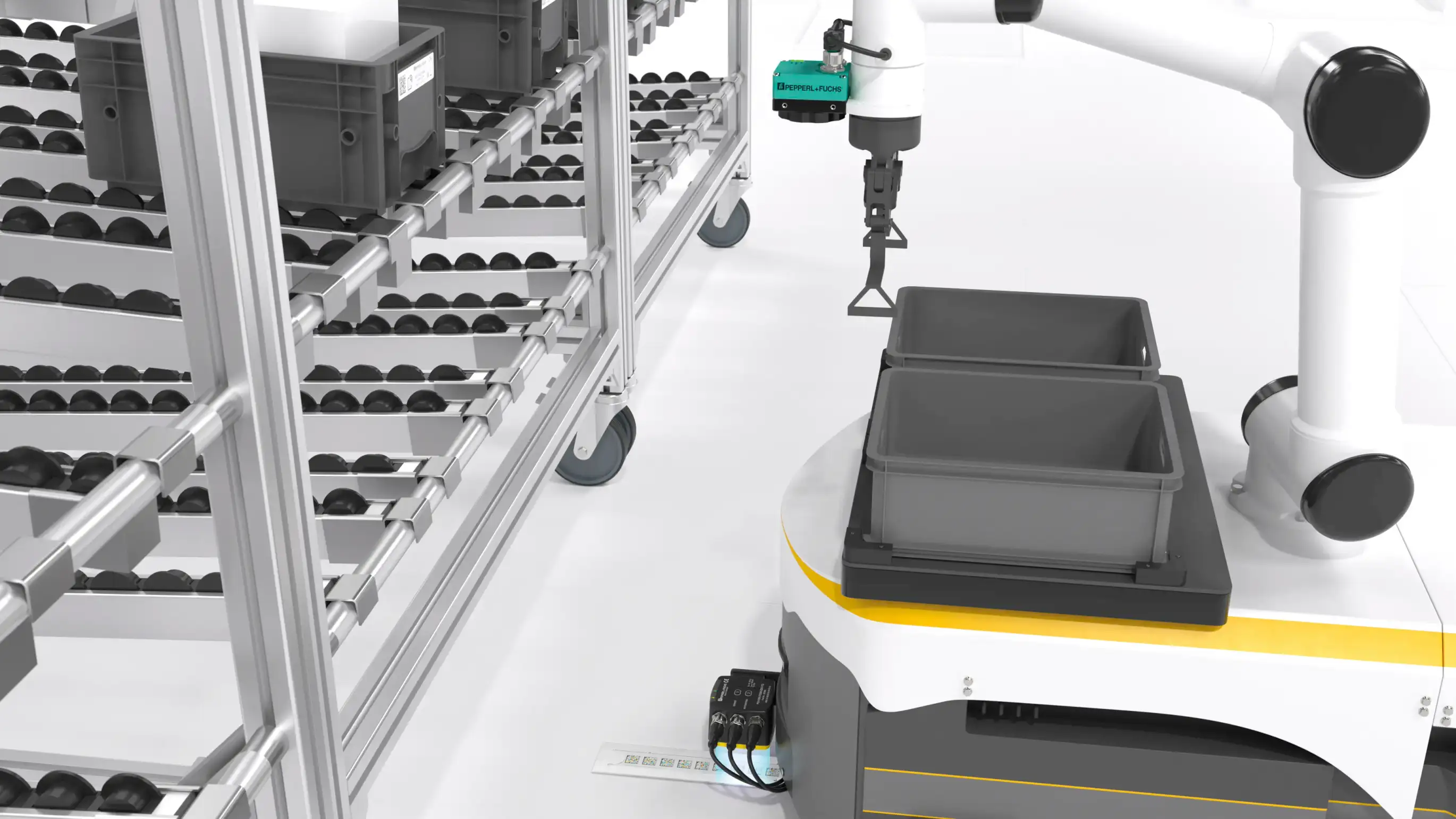 Vision Sensor VOS2000 Ensures Targeted Control of Mobile Robotic Arms Vision Sensor VOS2000 Ensures Targeted Control of Mobile Robotic Arms