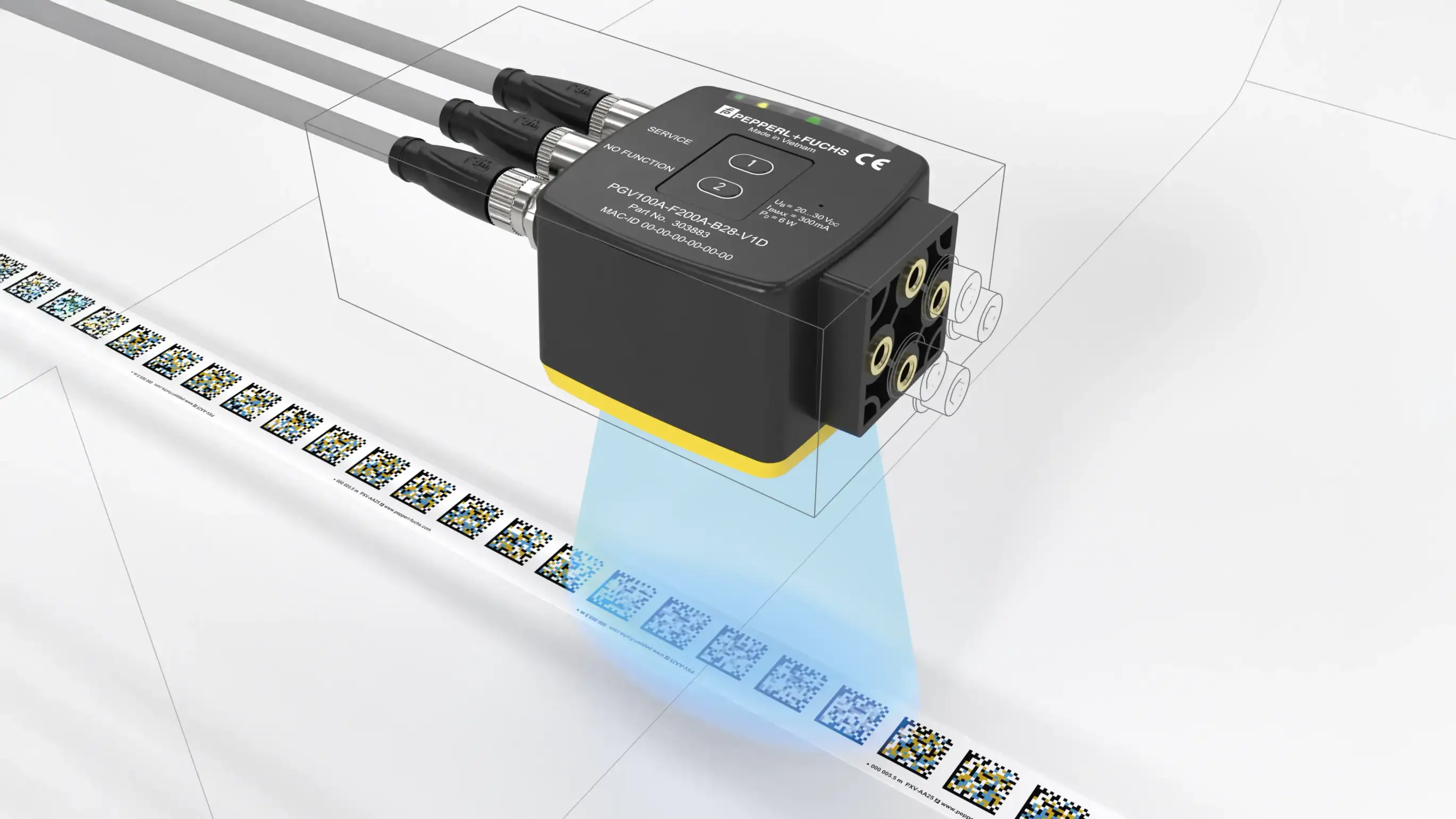 The safePGV from Pepperl+Fuchs enables safe absolute positioning according to SIL 3/PL e The safePGV from Pepperl+Fuchs enables safe absolute positioning according to SIL 3/PL e