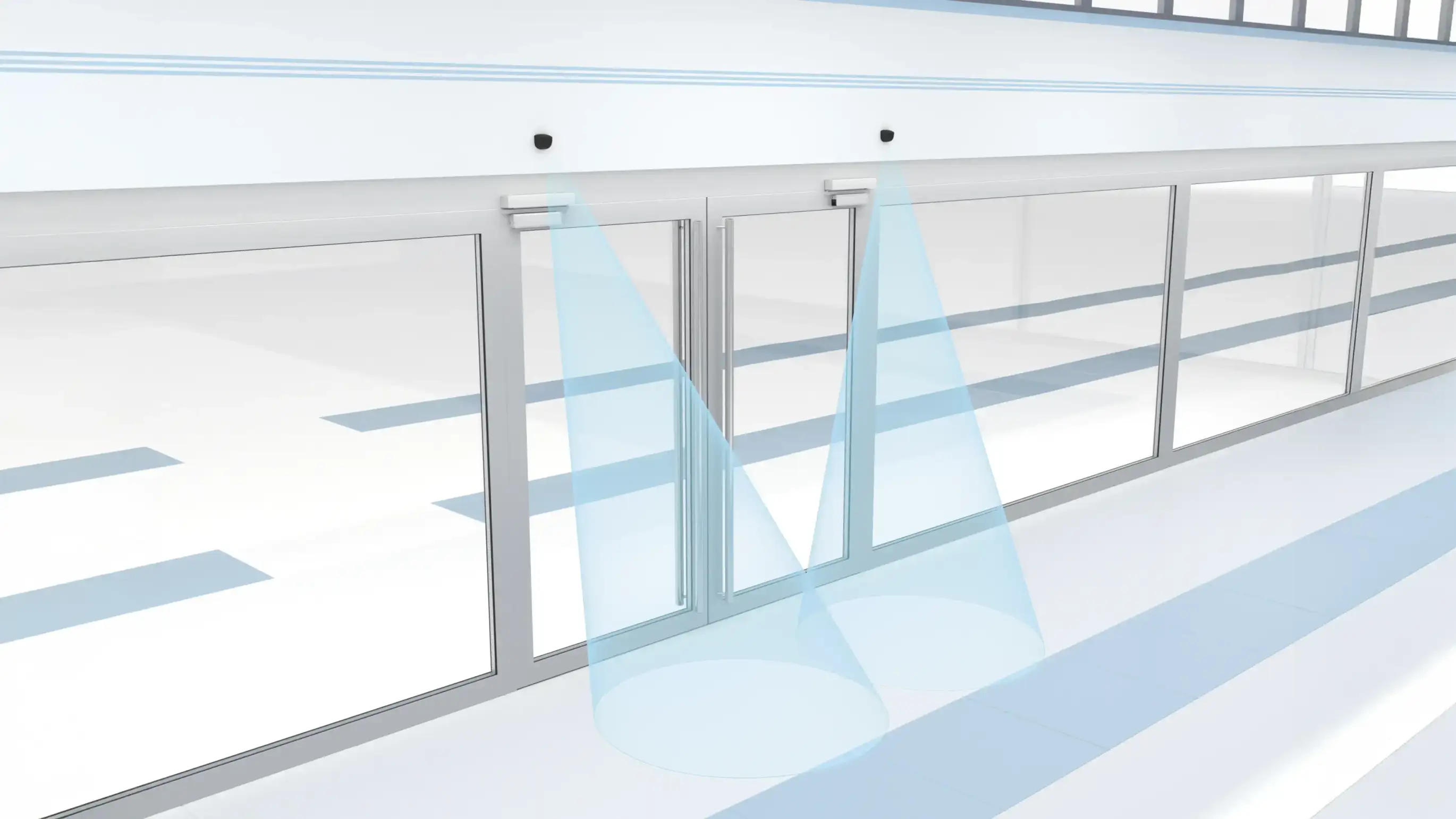 The ECHO-D radar motion sensor reliably detects moving objects on swing doors worldwide The ECHO-D radar motion sensor reliably detects moving objects on swing doors worldwide