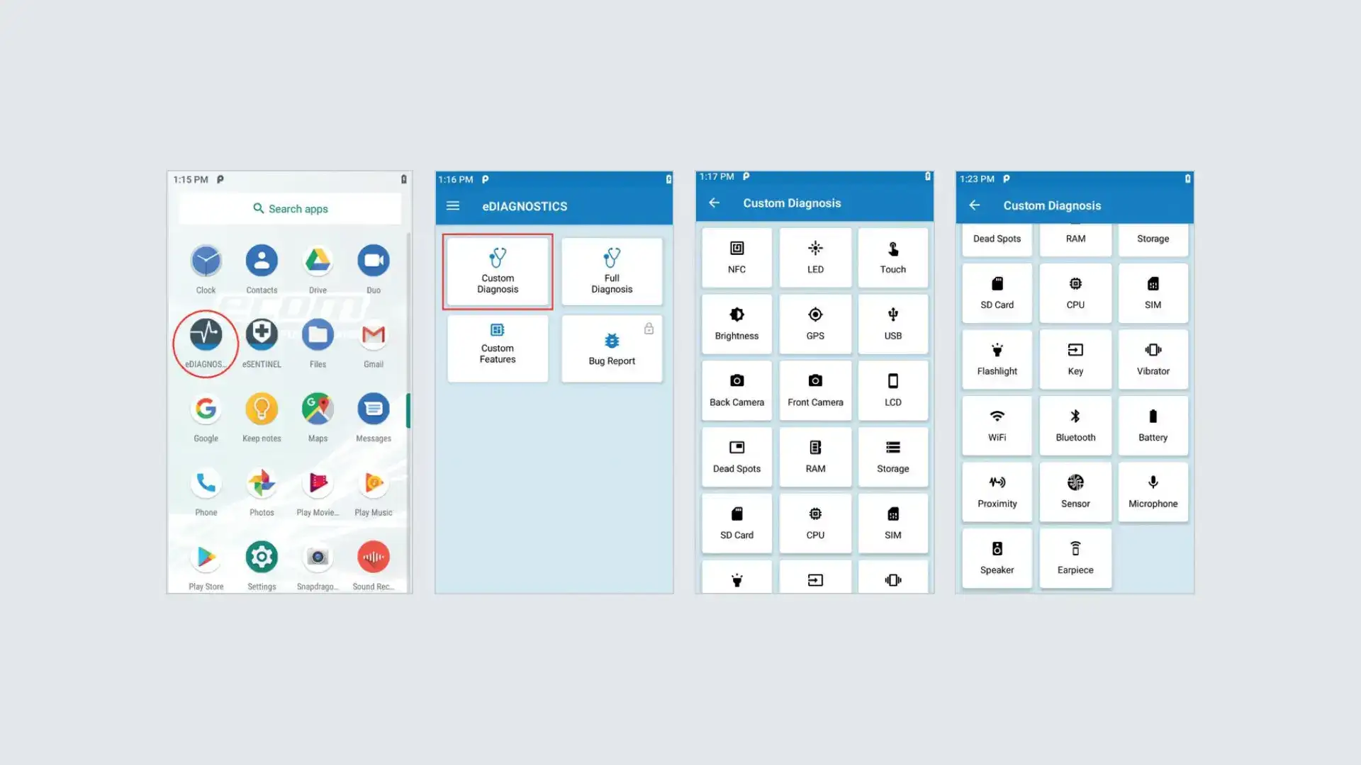 eDIAGNOSTICS app eDIAGNOSTICS app