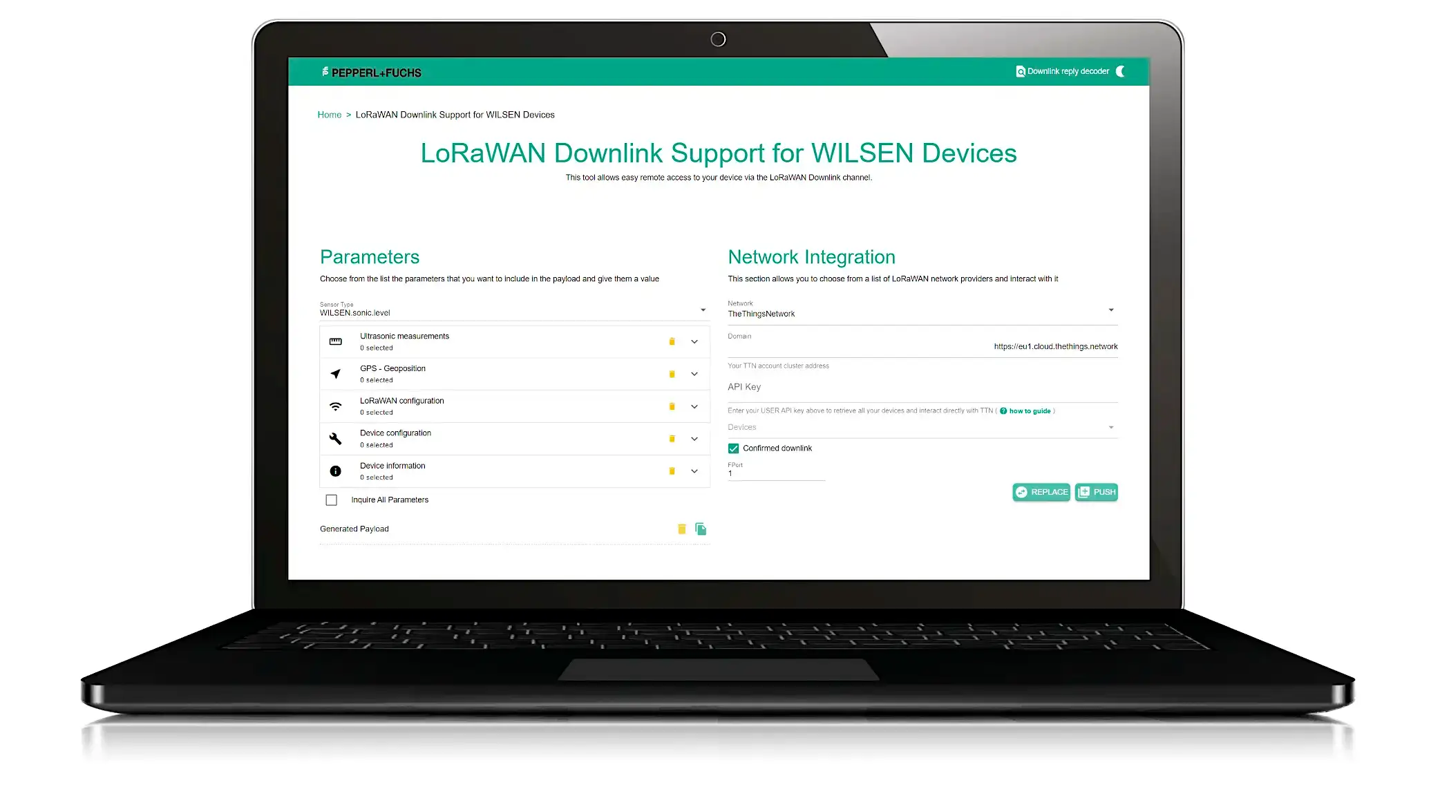 LoRaWAN downlink support for WILSEN devices LoRaWAN downlink support for WILSEN devices