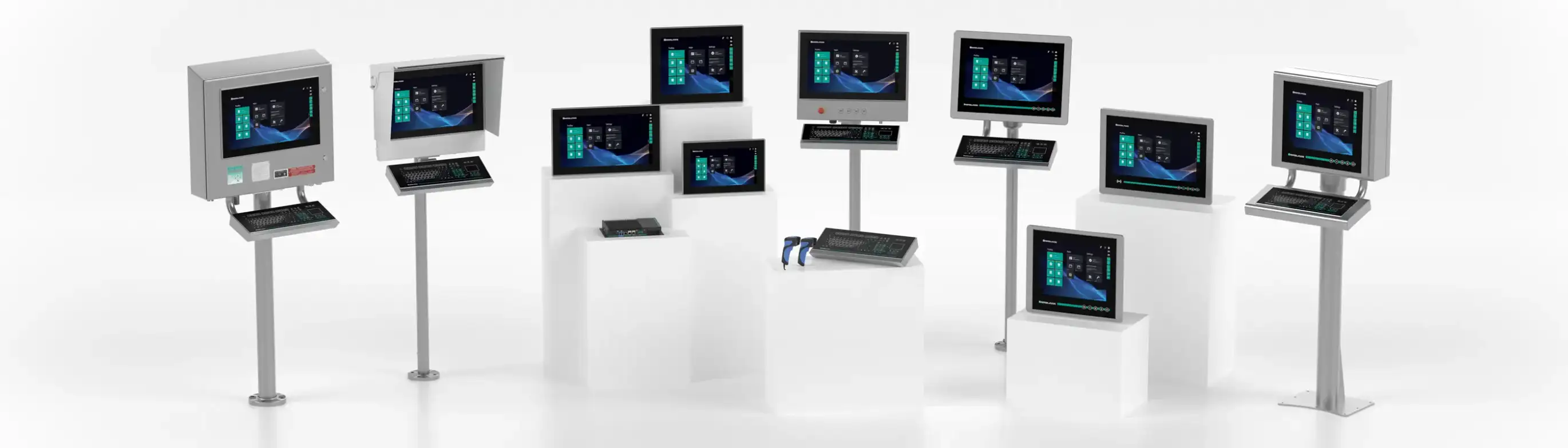 several monitors in different sizes and variants several monitors in different sizes and variants