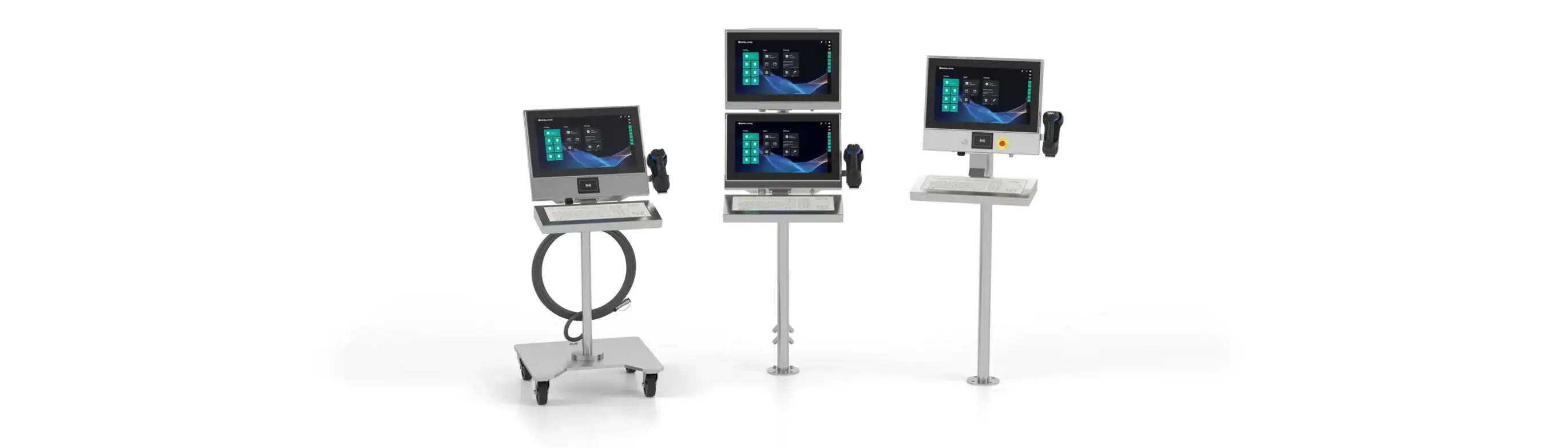 three examples for engineered HMI solutions including a mobile version and a Duplex monitor solution three examples for engineered HMI solutions including a mobile version and a Duplex monitor solution