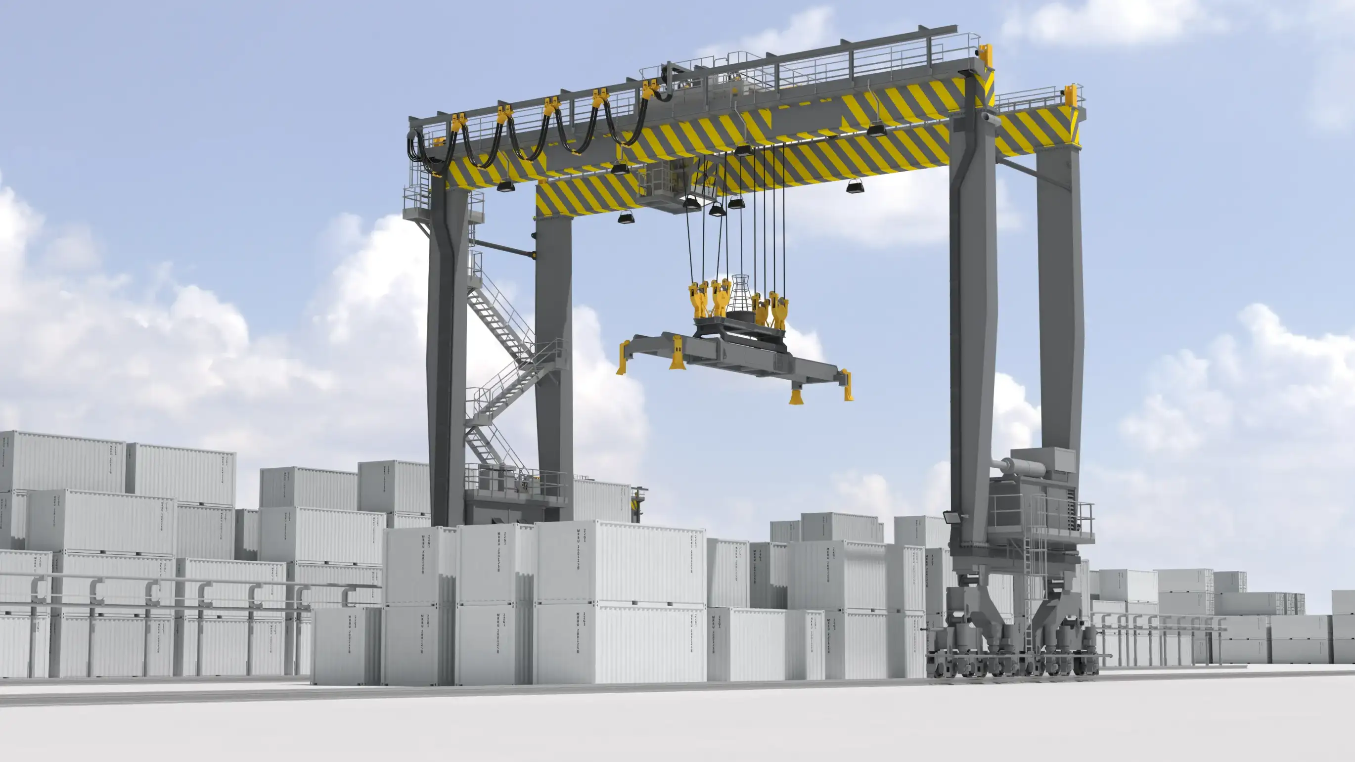Correct Orientation of Container Spreaders on Port Cranes