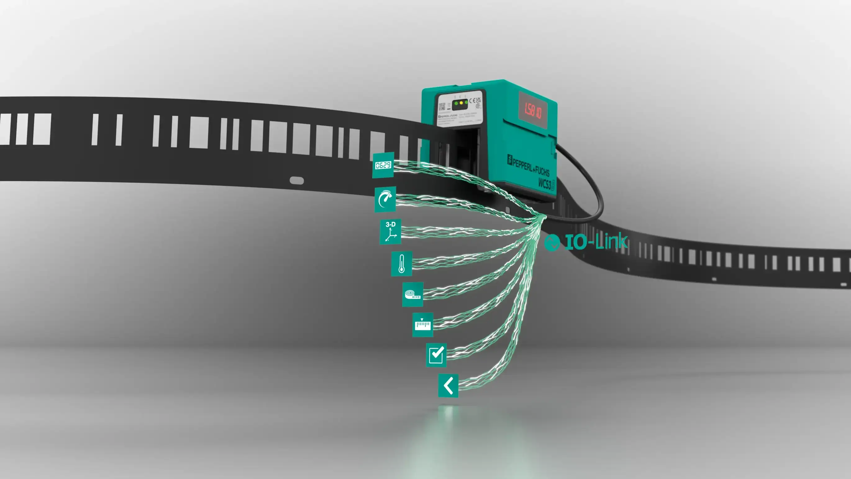 WCS with IO-Link interface can be used in IIoT applications WCS with IO-Link interface can be used in IIoT applications