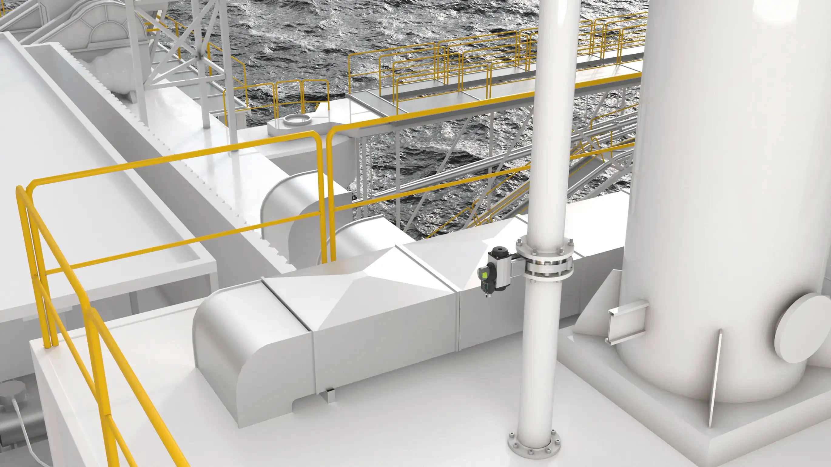 F31K2 dual inductive sensors for valve position indication on oil rigs, Pepperl+Fuchs F31K2 dual inductive sensors for valve position indication on oil rigs, Pepperl+Fuchs