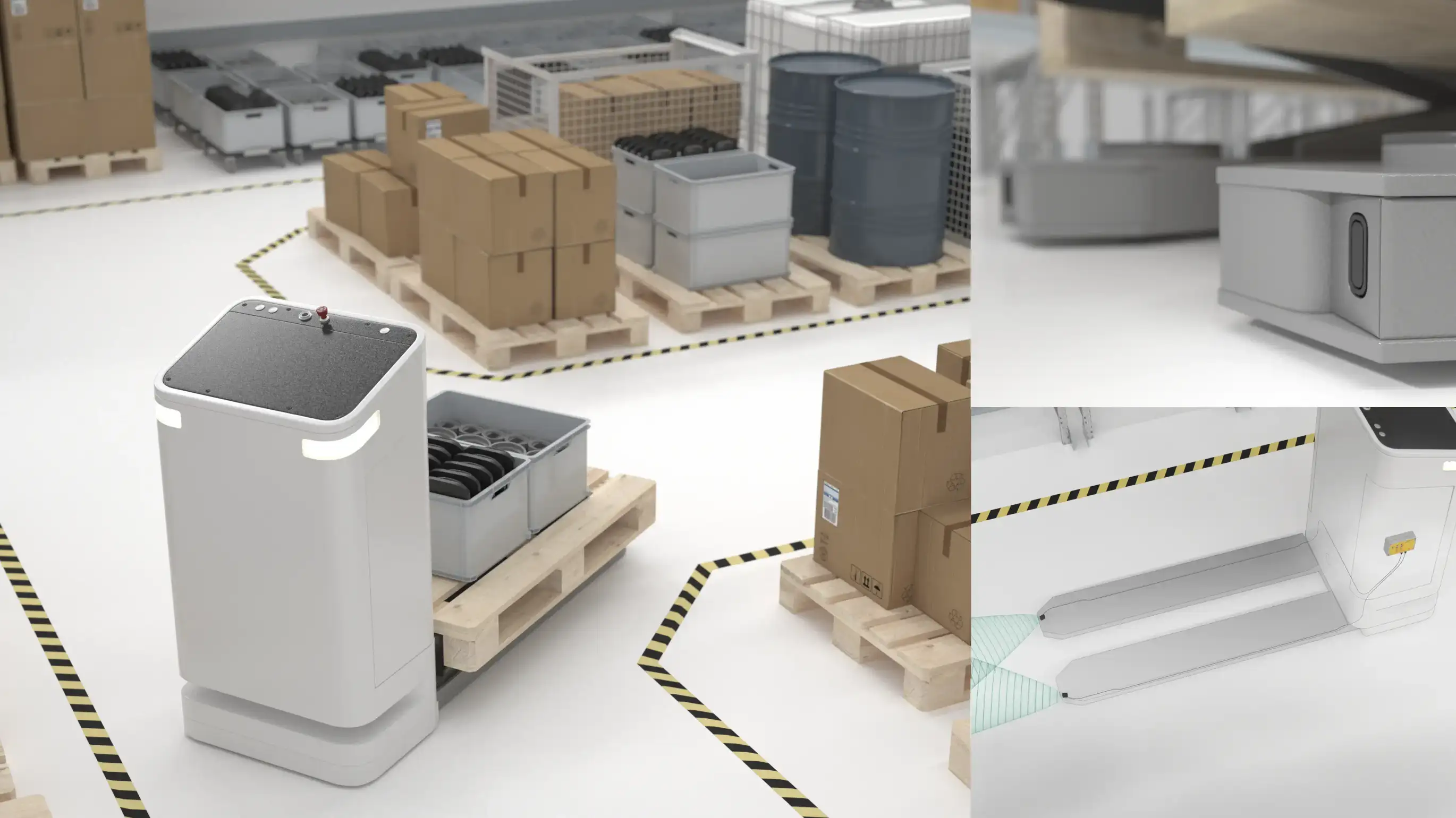 Ultrasonic sensor system USi-safety in material handling