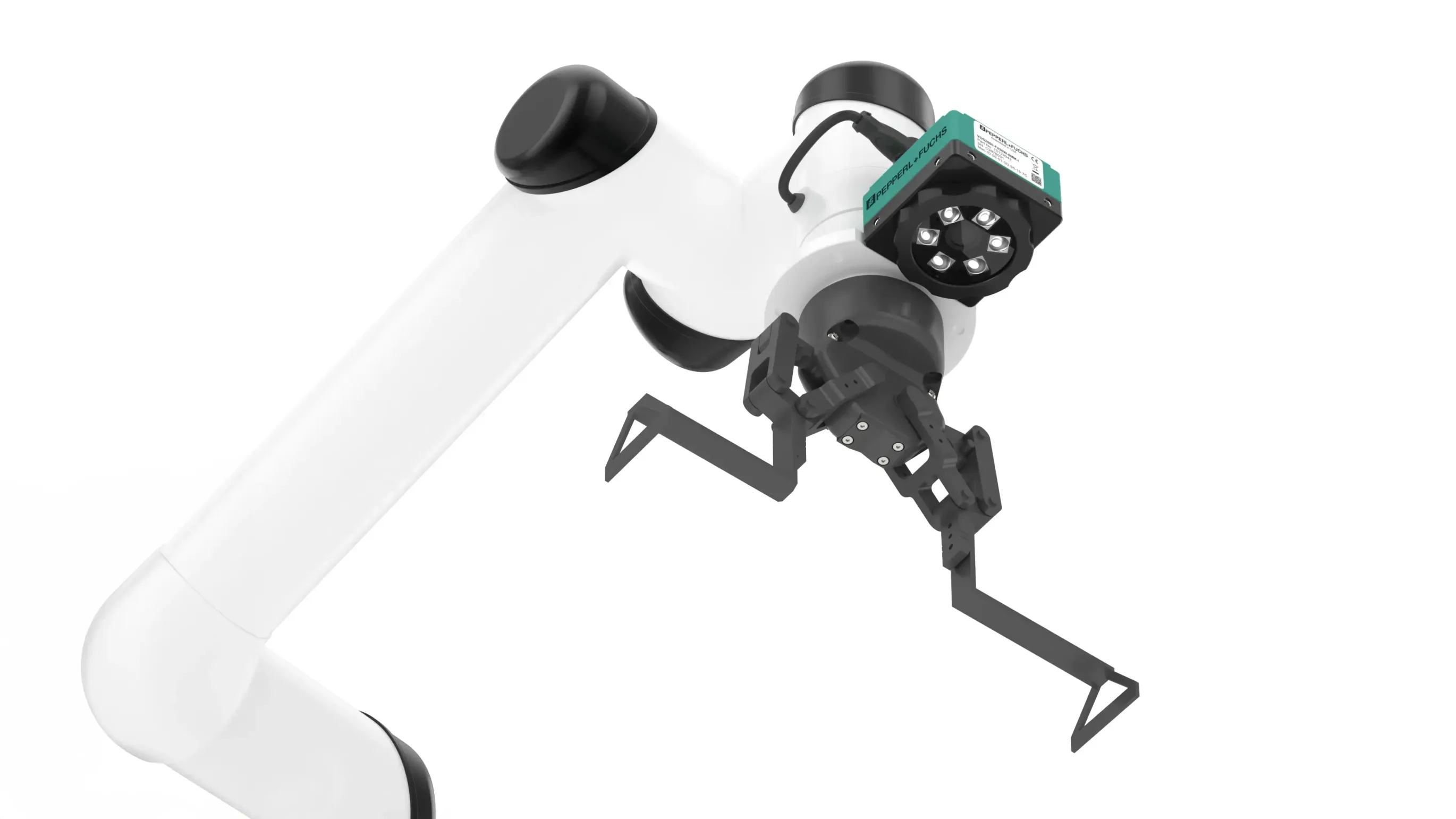 2-D universal vision sensor VOS2000 mounted on a mobile robotic arm 2-D universal vision sensor VOS2000 mounted on a mobile robotic arm