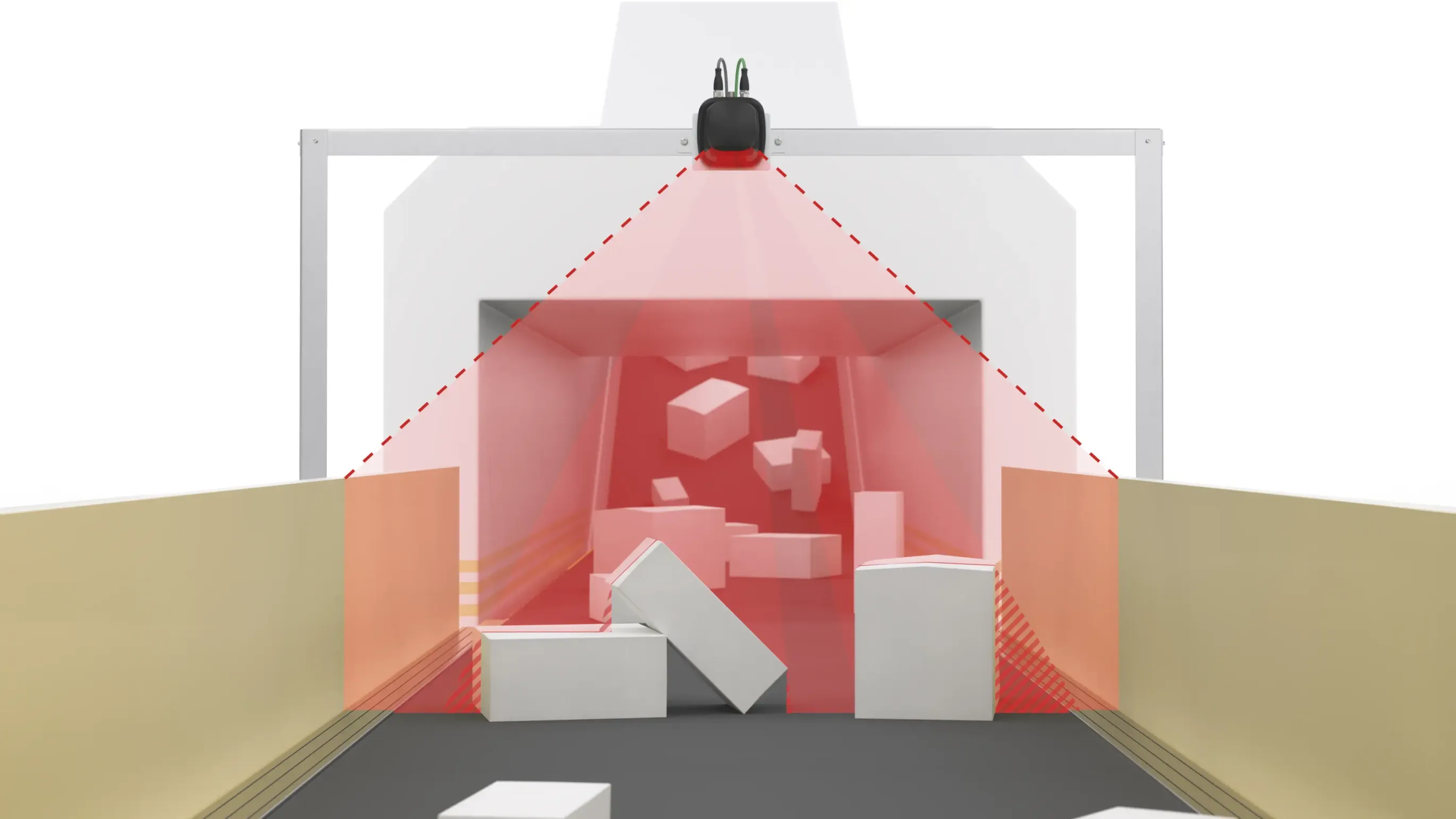 LiDAR sensor system Contour2D corrects shadow effects, Pepperl+Fuchs LiDAR sensor system Contour2D corrects shadow effects, Pepperl+Fuchs