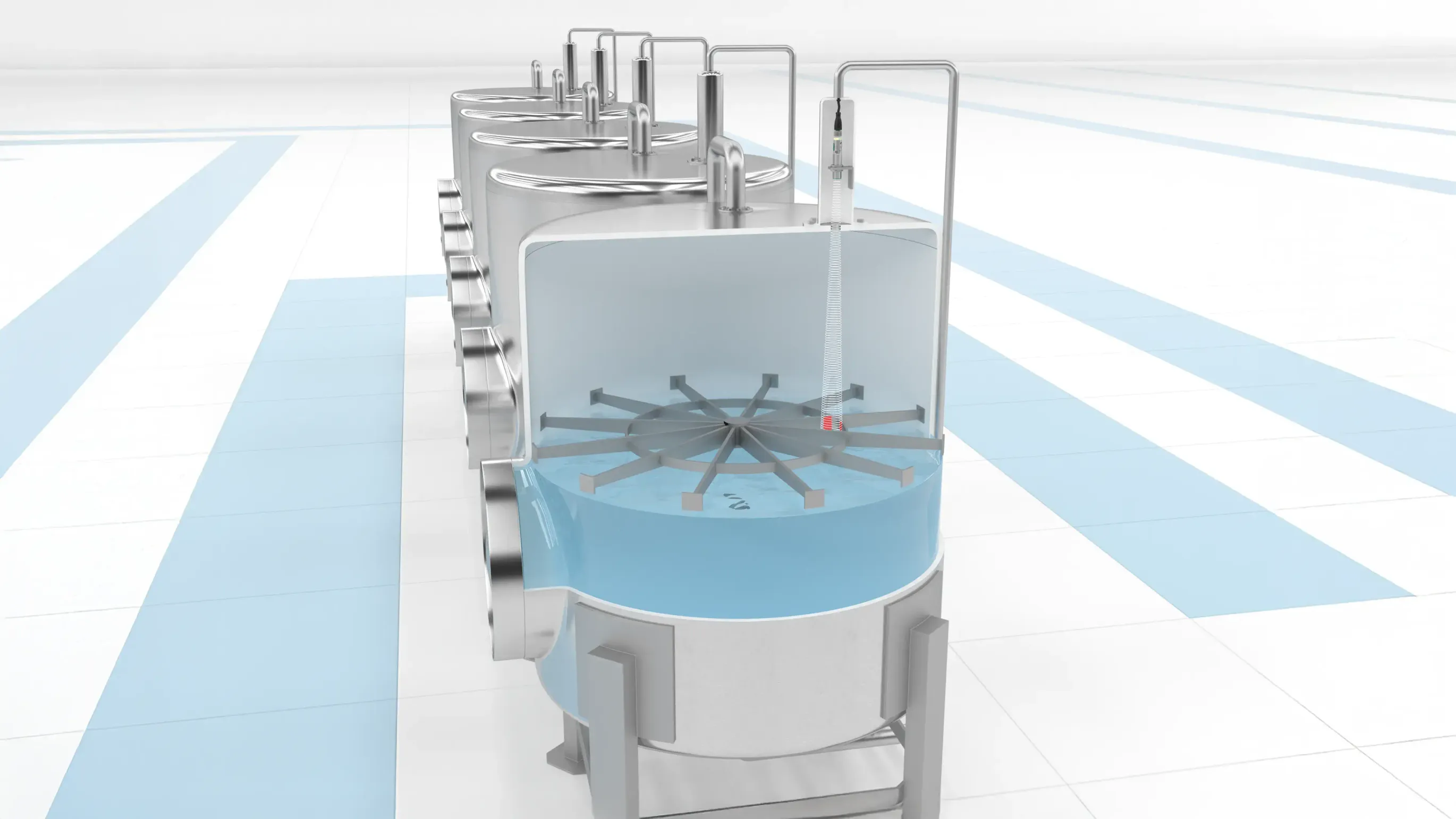 Monitoring the level in a tank using ultrasonic technology