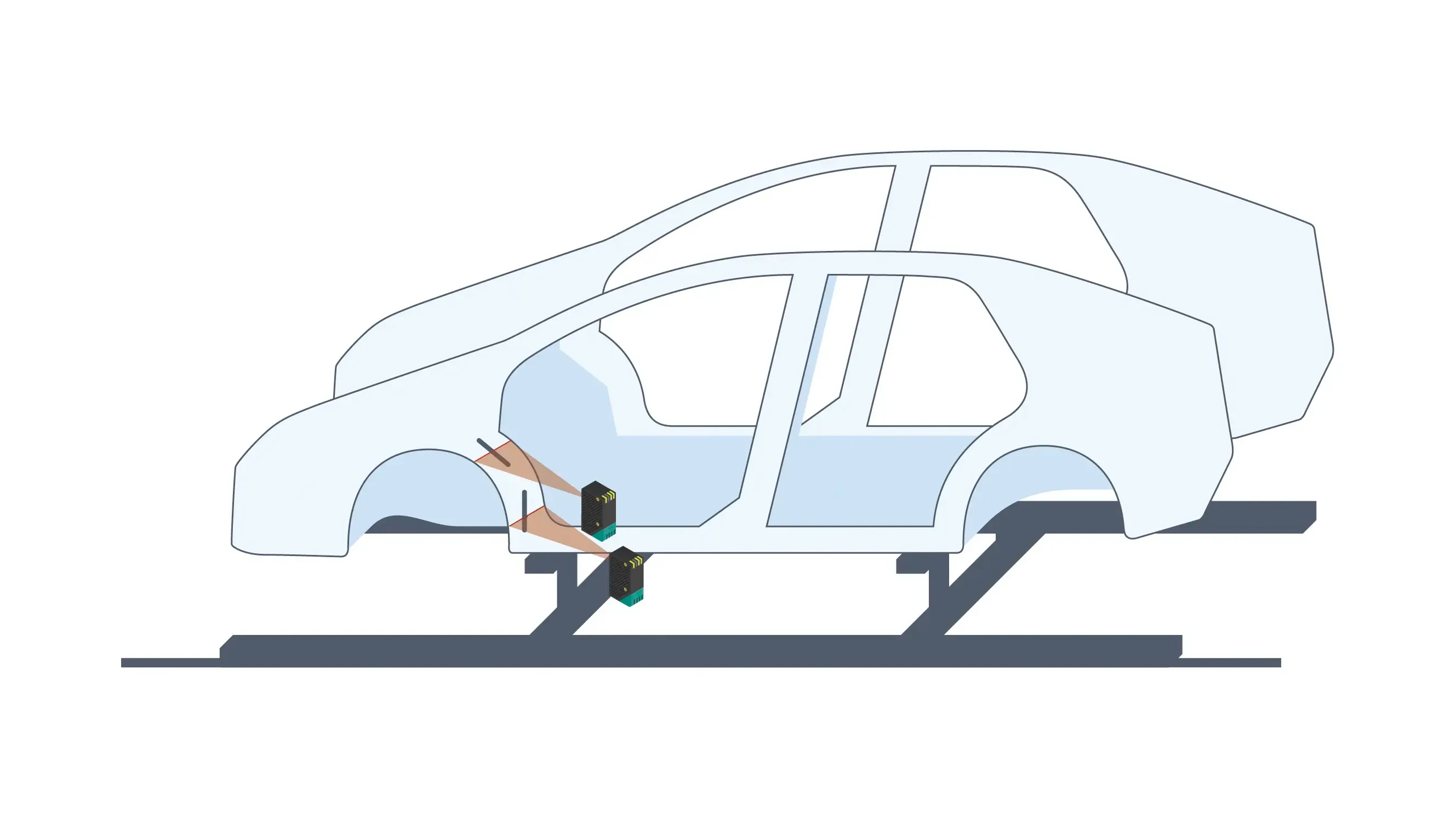 SmartRunner Matcher laser profile sensor reliably ensures automatic detection of vibration damper SmartRunner Matcher laser profile sensor reliably ensures automatic detection of vibration damper