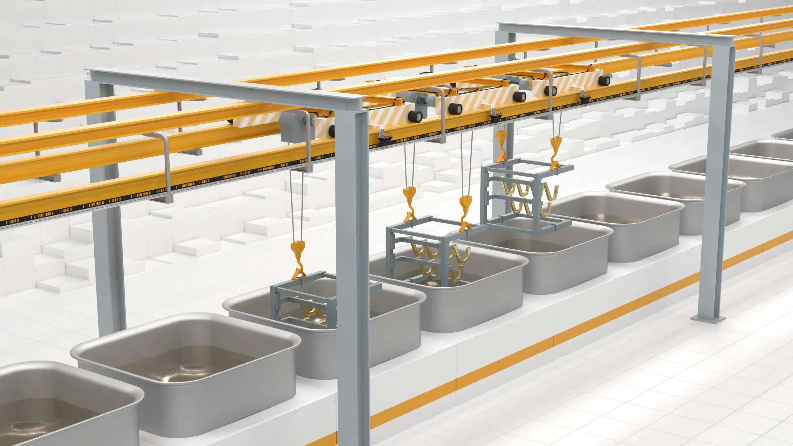 Position Encoding System (WCS) for Absolute Positioning in Galvanic Plants