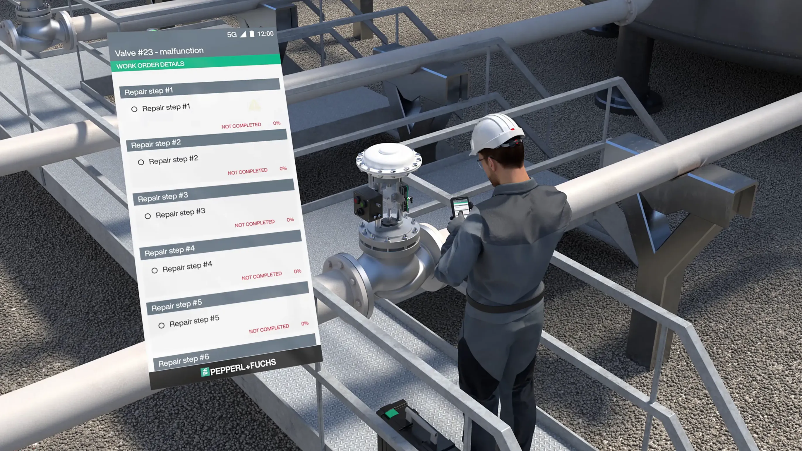 mobile worker using Smart-Ex 03 for work order management mobile worker using Smart-Ex 03 for work order management
