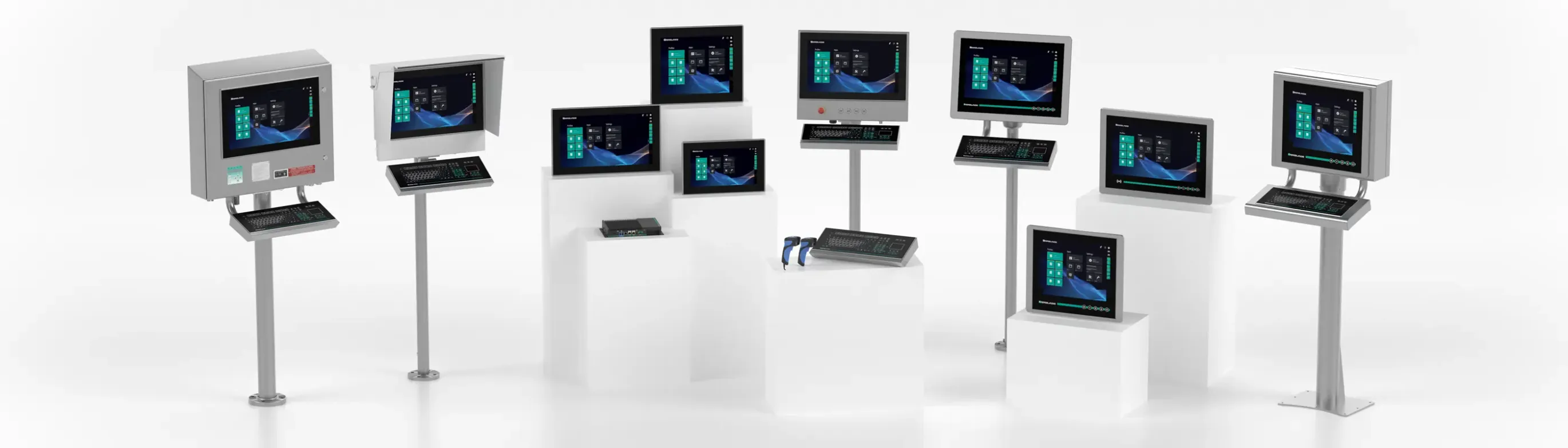 several monitors in different sizes and variants several monitors in different sizes and variants