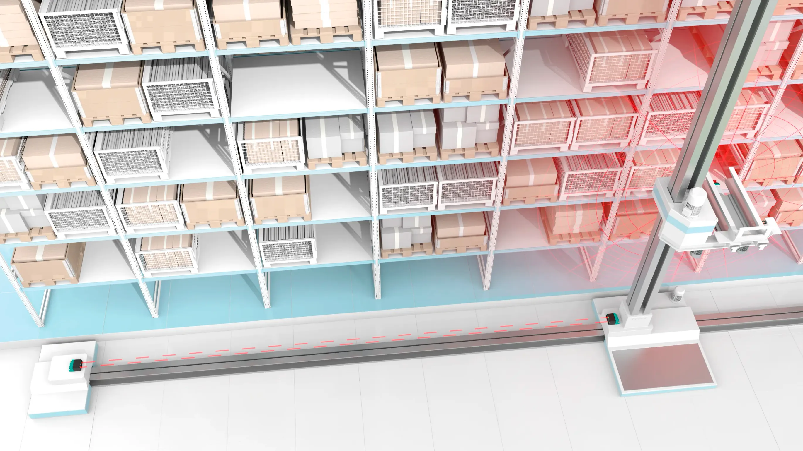 LS682 optical data coupler ensures fast wireless data transfer in high bay warehouses LS682 optical data coupler ensures fast wireless data transfer in high bay warehouses