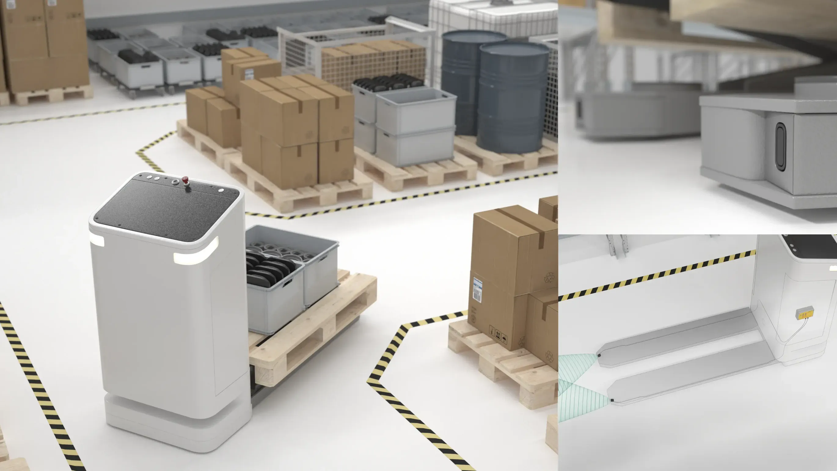Ultrasonic sensor system USi-safety in material handling