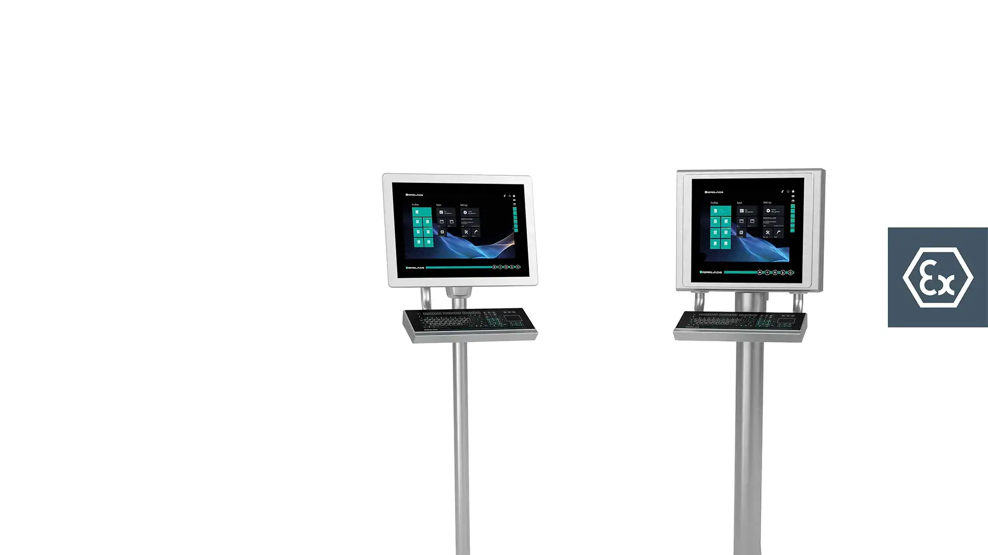 two variants of the VisuNet GXP remote monitor