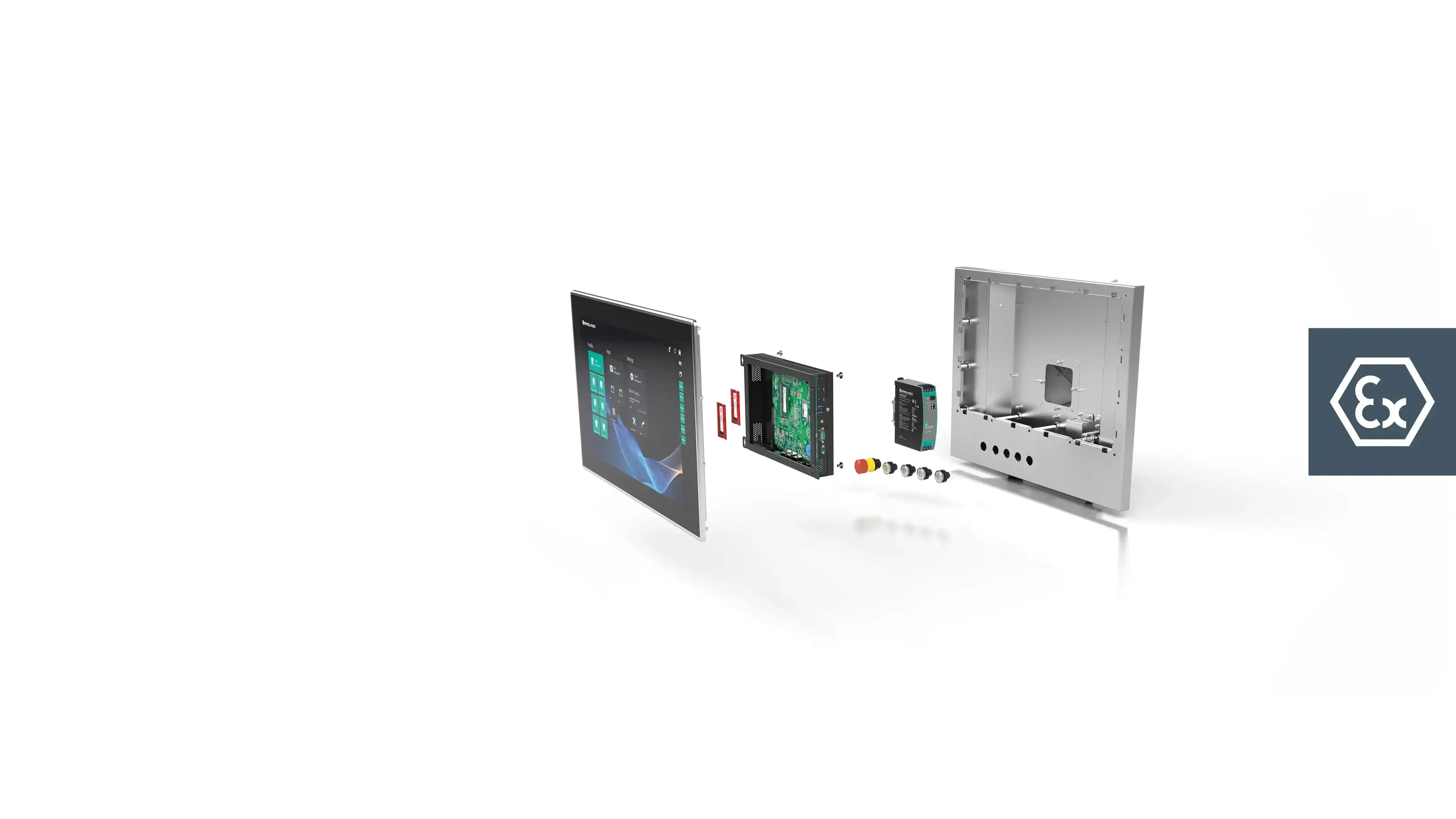 components of the VisuNet FLX HMI series