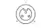 Connection Assignment: Female receptacle 1/2" NPT-V93-G-.3M
