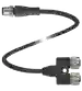 Produktbild: Y connection cable V1-G-T-BK0,6M-PUR-A-V1-G