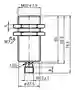 Dimensions: Inductive sensor NEB22-30GM60-E2-V1