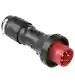 Produktbild: Plug 16A, 4 pole, red PS16-740600