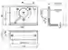 Dimensions: Angled flange 9301