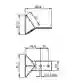 Dimensions: Radar corner reflector MW-REF-M50