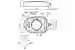 Abmessungen: Ind. Winkelmesssystem PMI360D-F130-IE8-V15