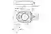 Dimensions: Sistema de medición angular inductivo PMI360D-F130-IE8-V15