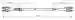 Dimensions: Fiber Optic Single-Mode Breakout Cable  DATL-FO-SM-LC-LC-15
