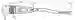 Dimensions: Cable connector, NAMUR V1-G-N-2M-PUR
