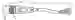 Dimensions: Female cordset V1-G-BK5M-PUR-U