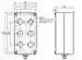 Dimensions: ASi illuminated button module VAA-LT3-F86-V1