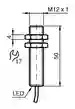 Dimensions: Inductive sensor NBB4-12GM50-E2-M