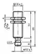 Dimensions: Inductive sensor NBB8-18GM50-E2-V1-M