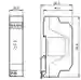 Dimensions: AS-Interface-Sicherheitsmodul VAA-2E-KE1-S