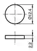Dimensions: RFID Transponder IPC02-12 50pcs