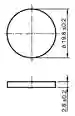 Dimensions: RFID Transponder IPC02-20P