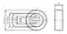 Dimensions: Roller WCS2-GT-WL-P