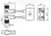 Dimensions: AS-Interface-Aktuatormodul VBA-2A-G10-E2L-1M-2V1-W