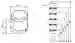 Dimensions: Stack light LED flashing light element VAZ-FLASH-70MM-RD